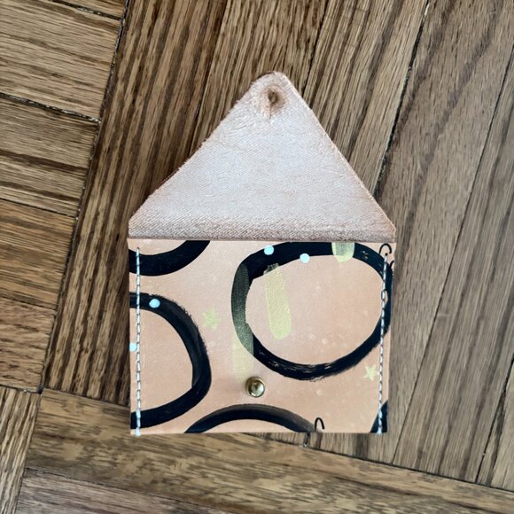 Lisa Chow Leather Card Case - Licorice Spots - Picture 3 of 4